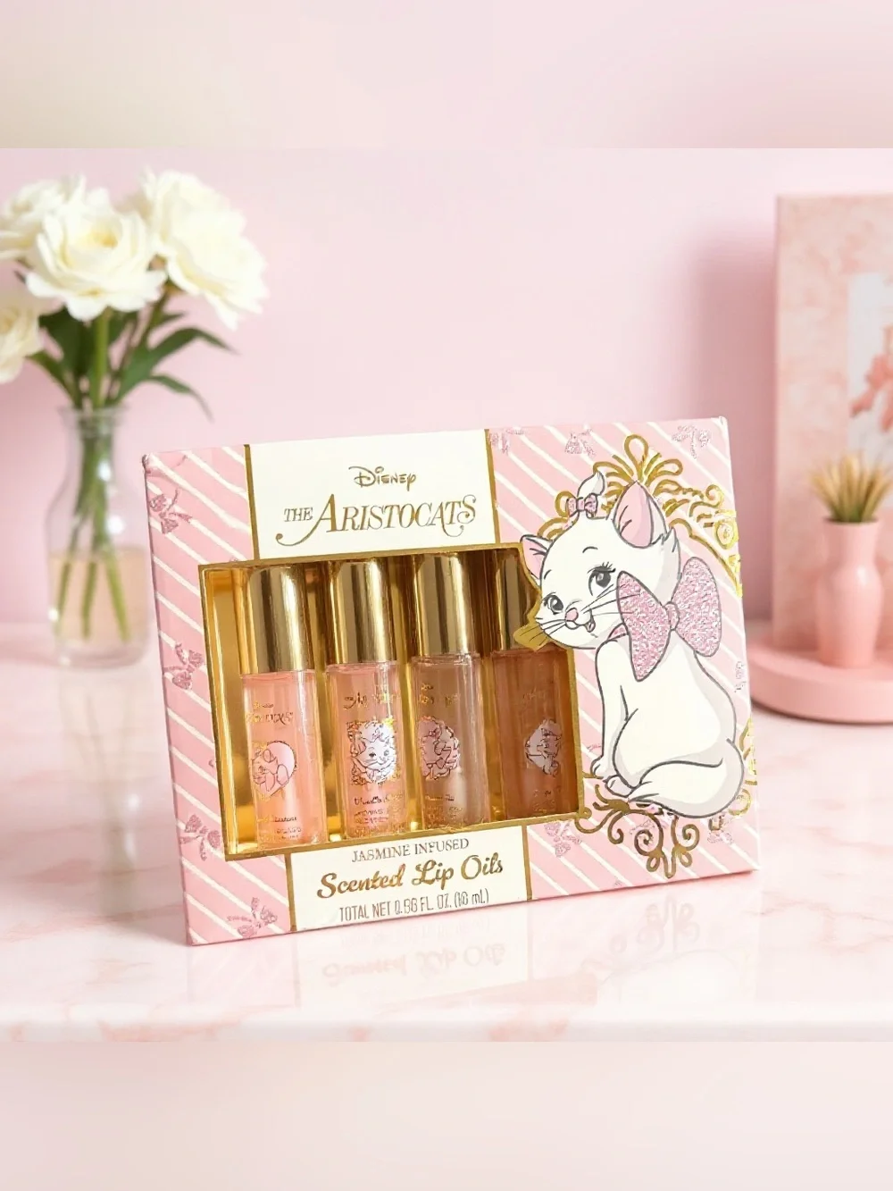 Disney Aristocats Marie Lip Oil Set 5 Pack Collectible Beauty Gift Set